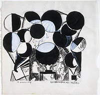 Robert Delaunay, La Baraque des poètes, 1922