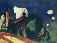 Vassily Kandinsky, Landschaft mit turm (Paysage à la tour), 1908