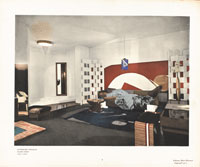 Eileen Gray, Une chambre à coucher boudoir pour Monte-Carlo exposée au Salon de la Société des artistes décorateurs, Paris, 1923