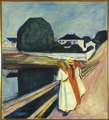 Edvard Munch, Pikene på broen [Les Jeunes Filles sur le pont], 1927
