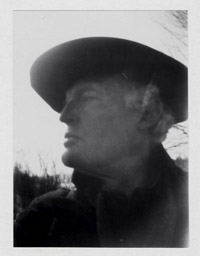 Selvportrett med hatt (høyre profil) på Ekely [Autoportrait avec un chapeau [profil droit], Ekely], 1930