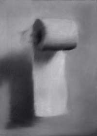 Gerhard Richter, Klorolle [Toilet Paper Roll] (CR 75-1), 1965