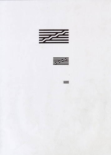 Jean Widmer, Etudes prliminaires pour le logo du CGP, 1974-1977