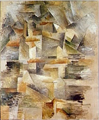 Georges Braque, Les Usines du Rio-Tinto  l'Estaque, 1910