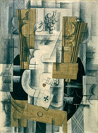 Georges Braque, Compotier et cartes, 1913