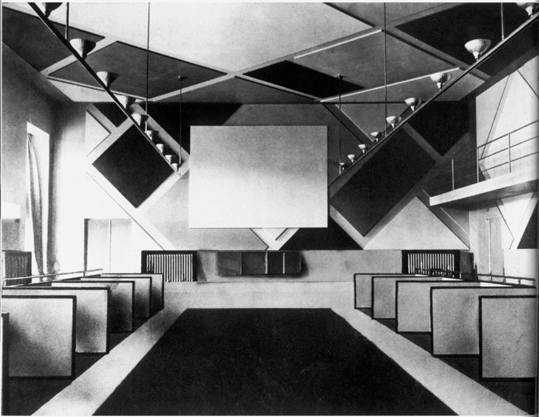 Theo van Doesburg, a view of L’Aubette Cinema and Dance Hall, 1928