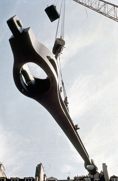 Levage d'une gerberette.