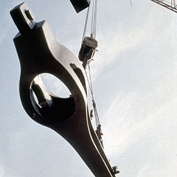 Levage d'une gerberette.