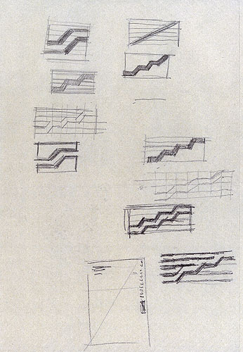 Jean Widmer, Etudes prliminaires pour le logo du CGP, 1974-1977