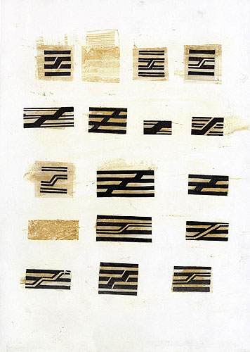 Jean Widmer, Etudes prliminaires pour le logo du CGP, 1974-1977