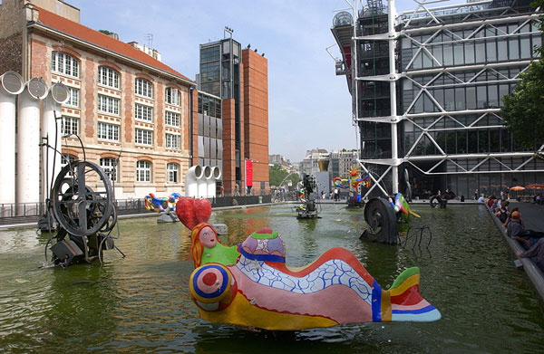 Vue du quartier depuis la place Stravinsky.