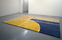 Bertrand Lavier, Composition bleue, jaune et blanche, 2003