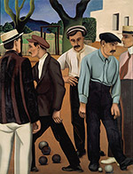 Auguste Herbin, Les Joueurs de boules n°2, 1923