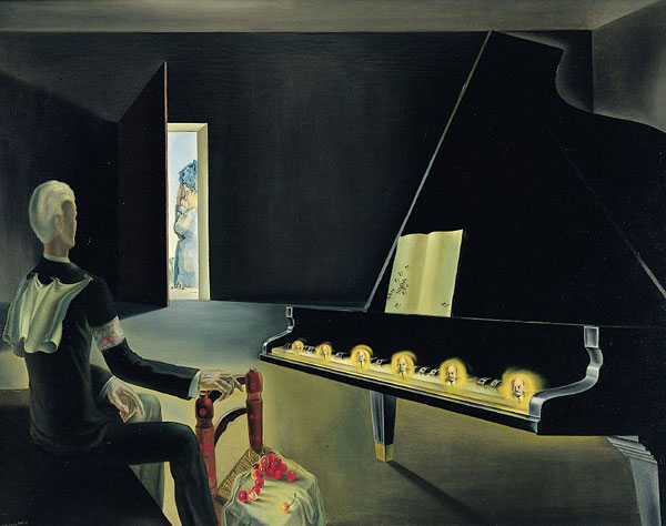 Reproduction de l'oeuvre de Salvador Dali: "Hallucination partielle"